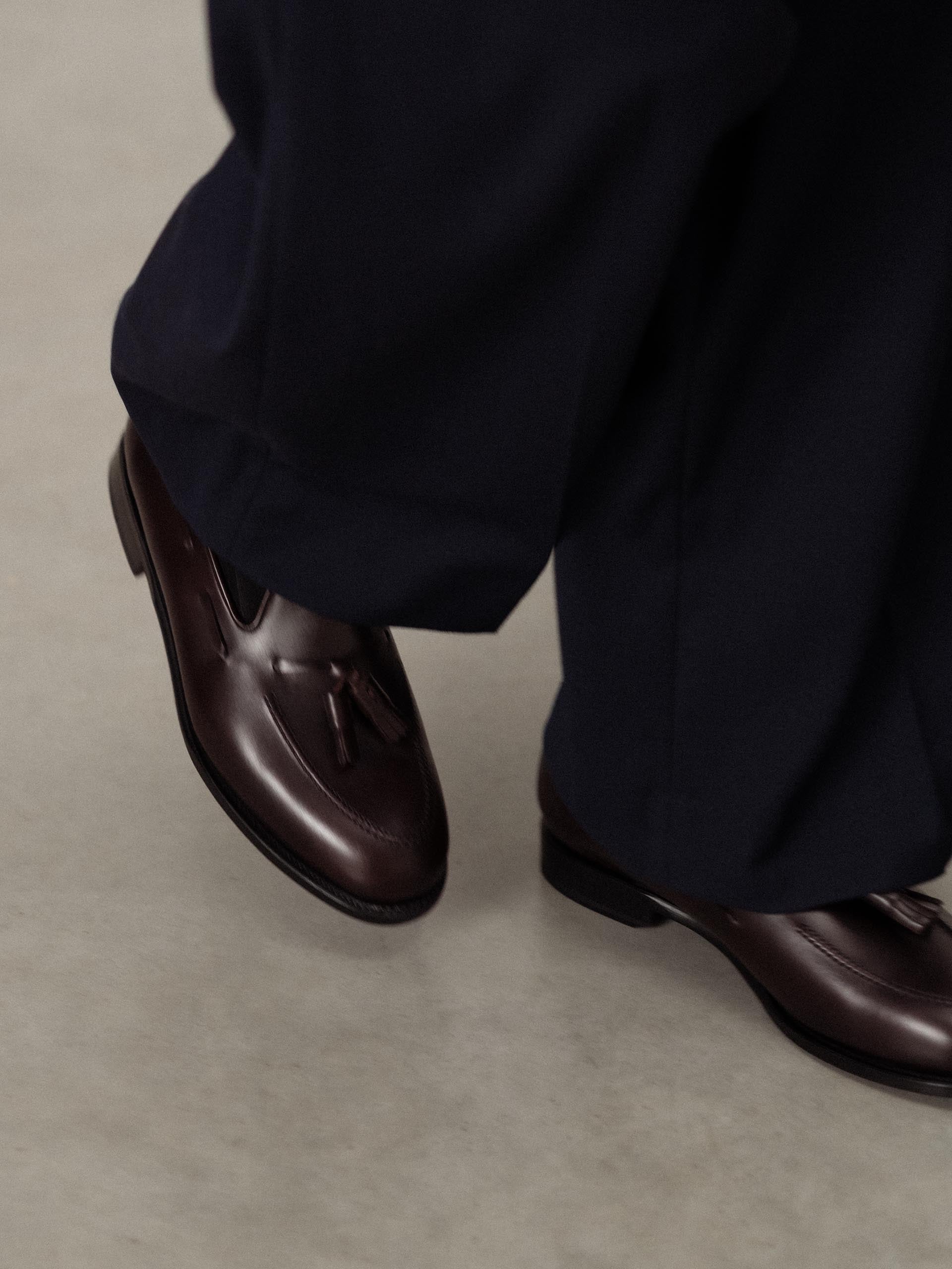 The Tassel Loafer - Burgundy Calf