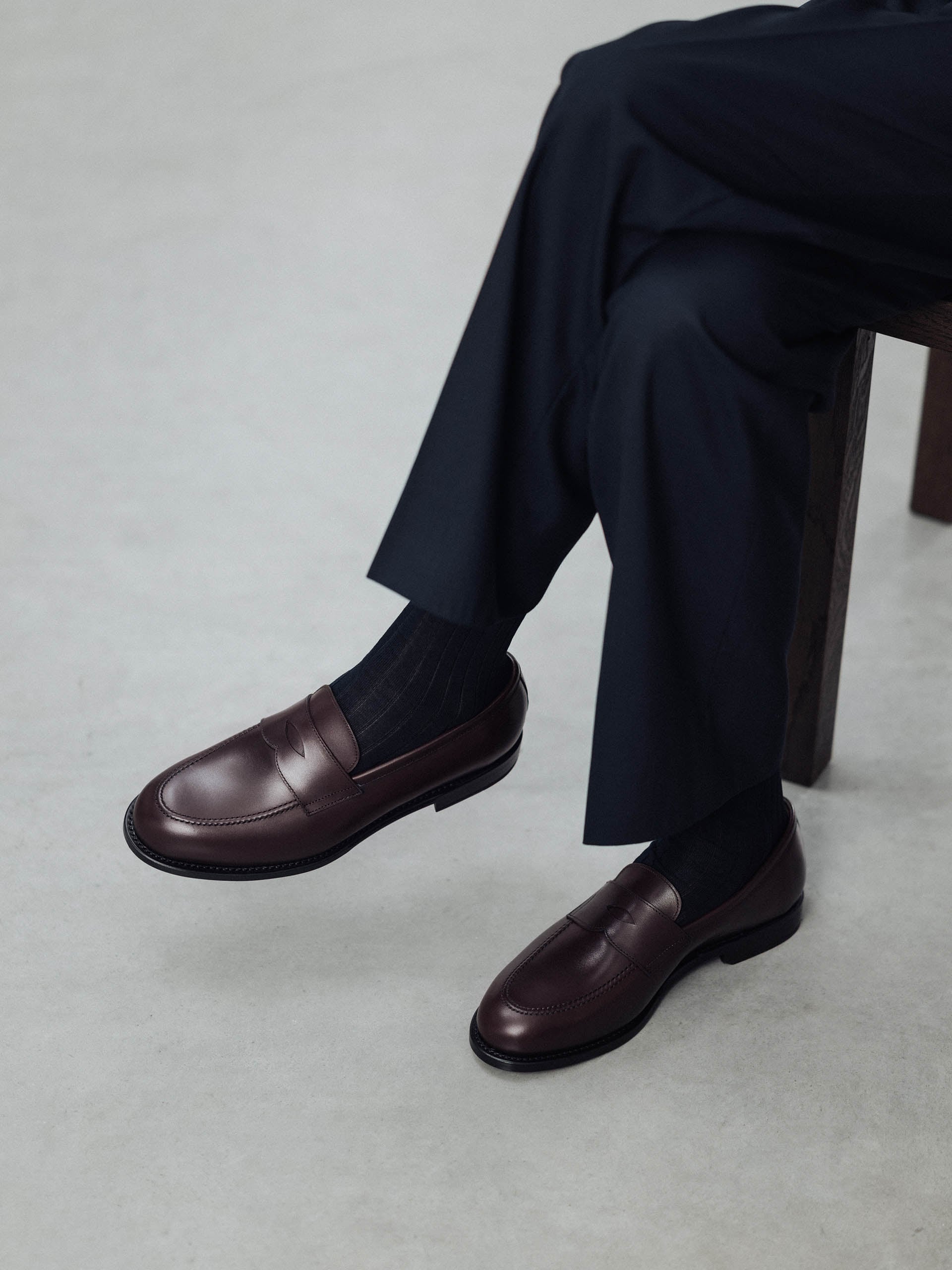 The Penny Loafer - Burgundy Calf