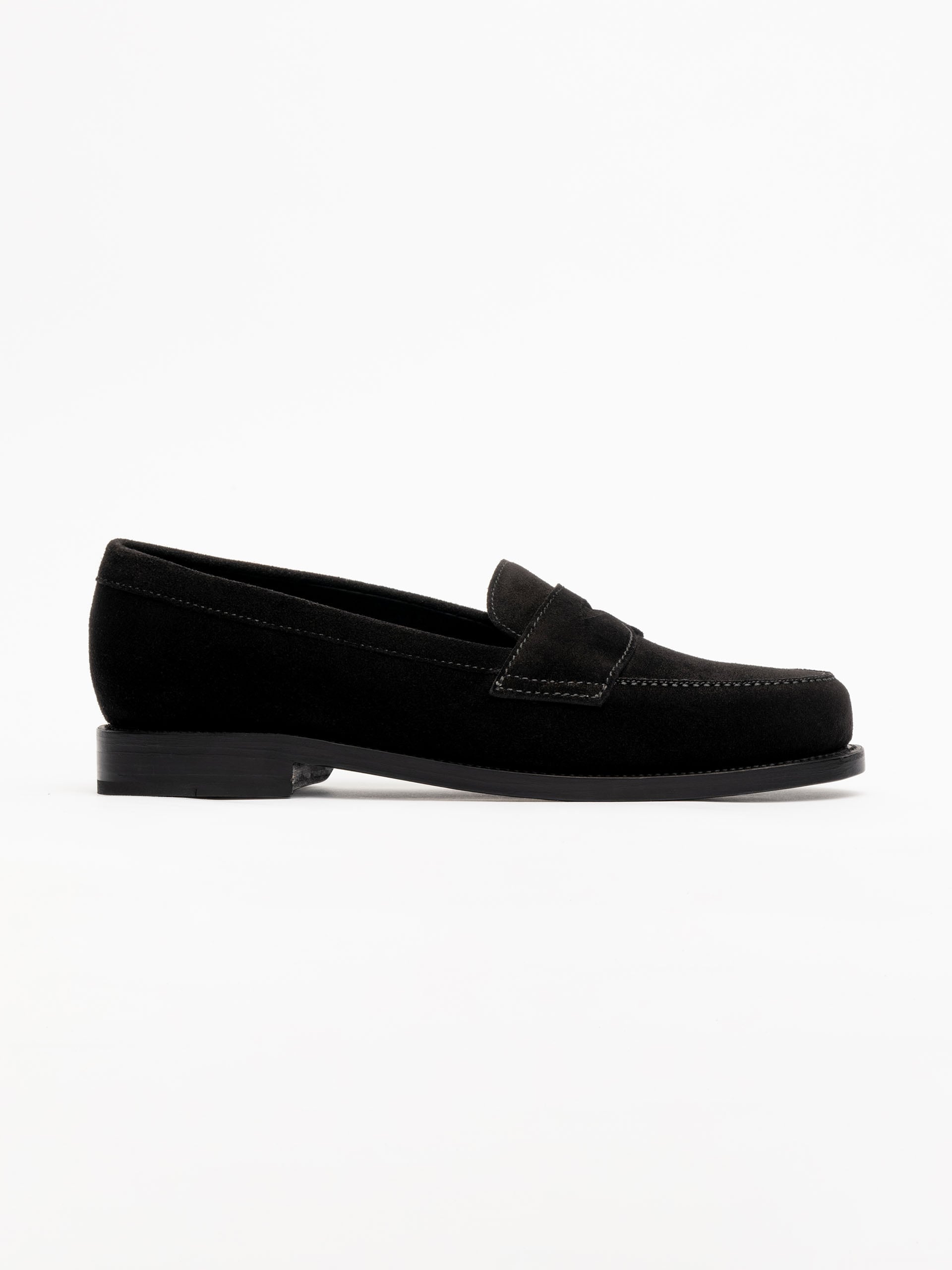 The Ivy Loafer - Black Suede