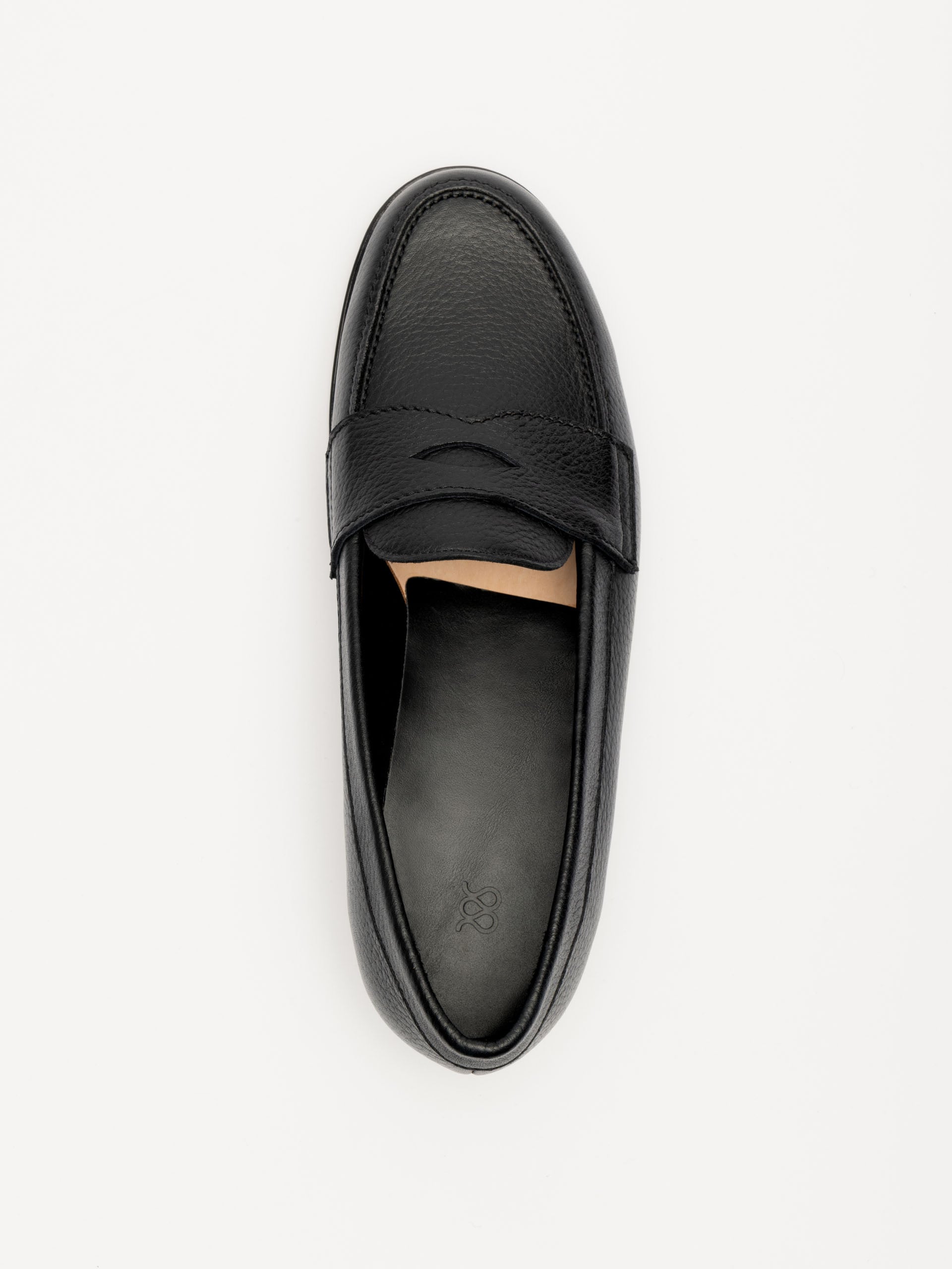 The Ivy Loafer - Black Grain