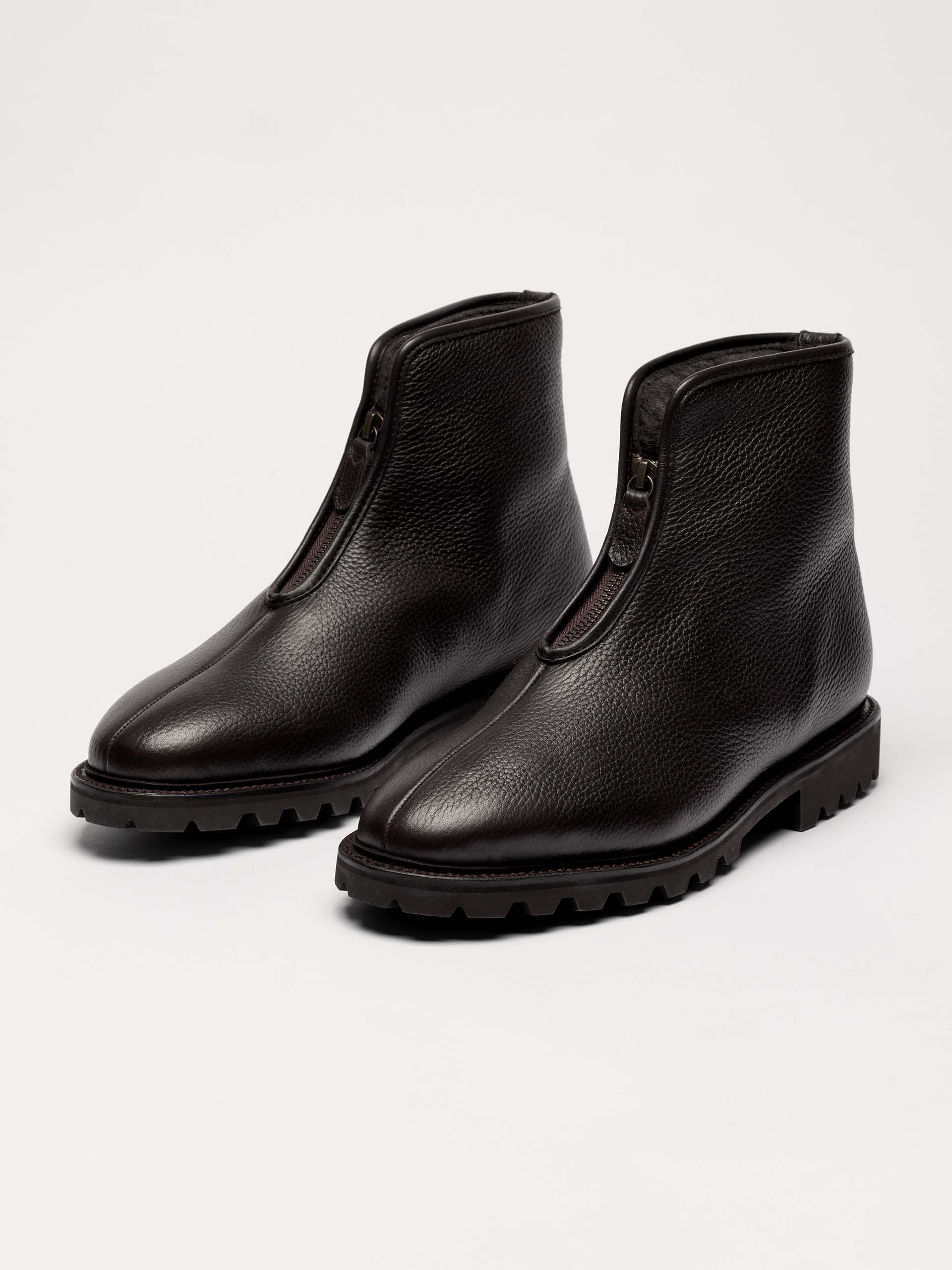 The Alpine Boot - Brown Grain