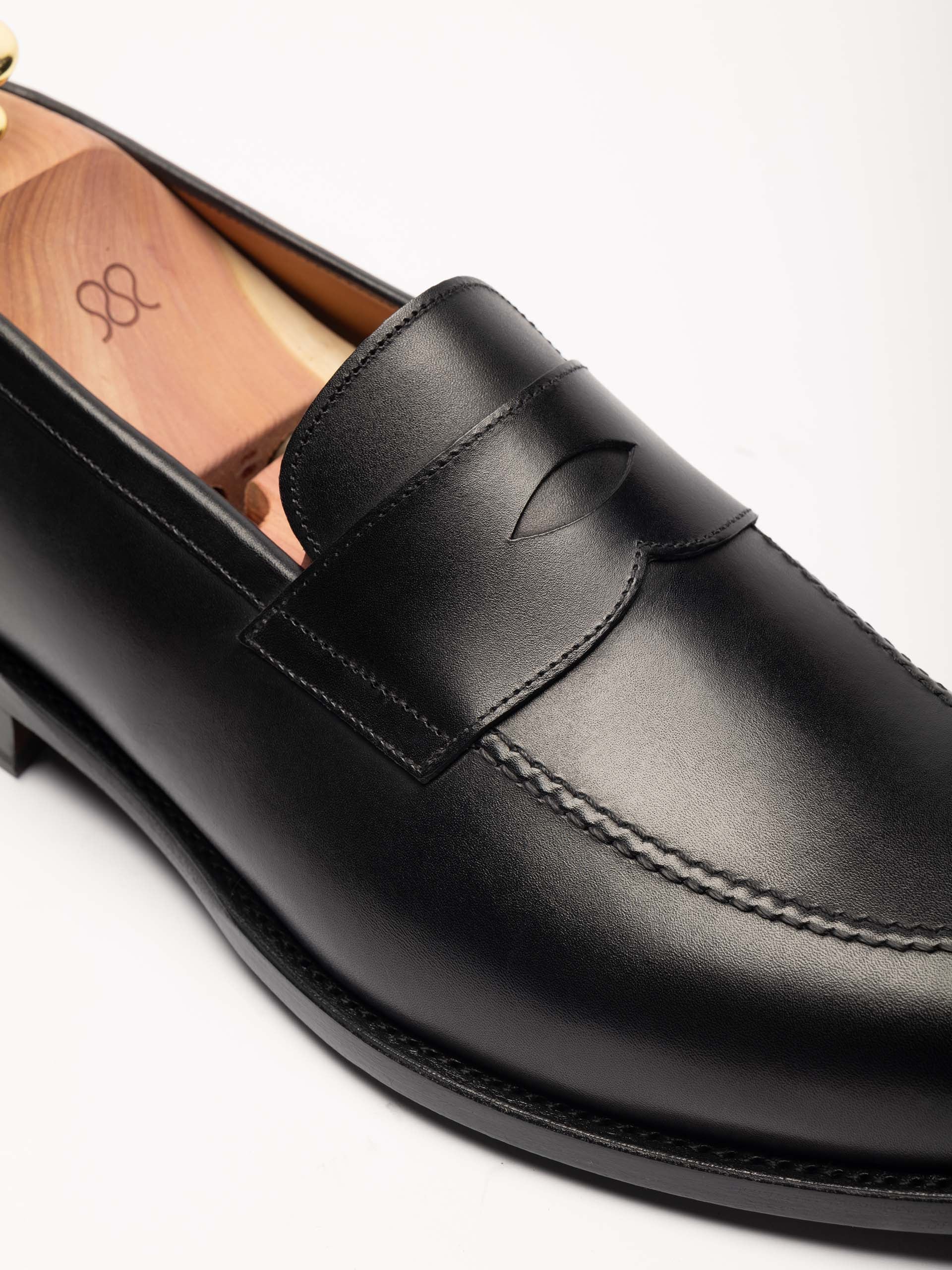 The Penny Loafer - Black Calf
