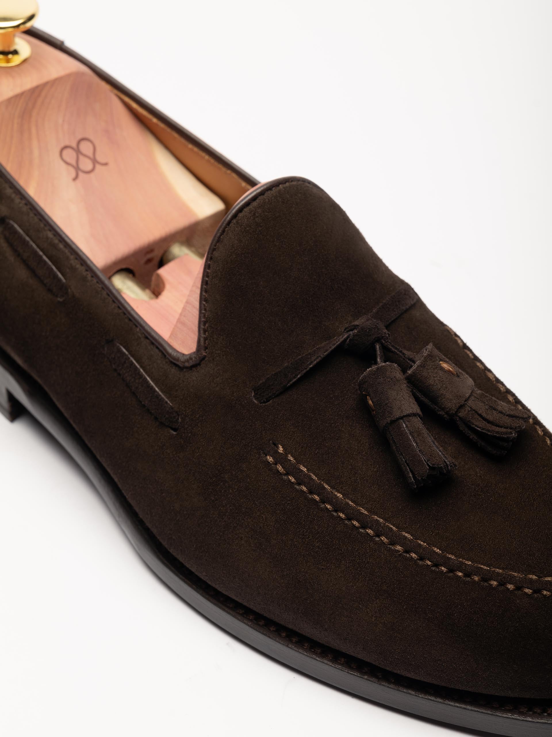 The Tassel Loafer - Brown Suede
