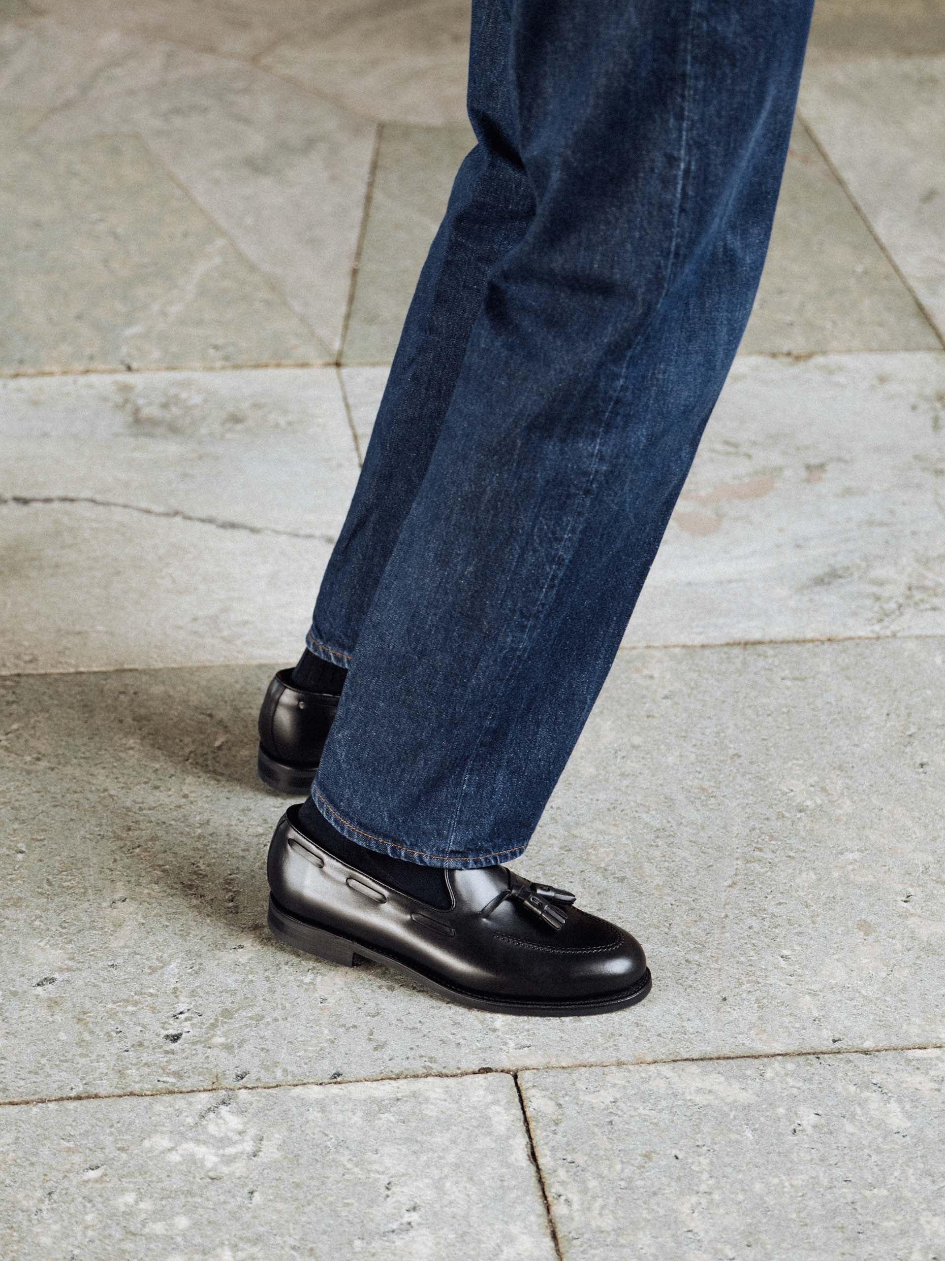 The Tassel Loafer - Black Calf