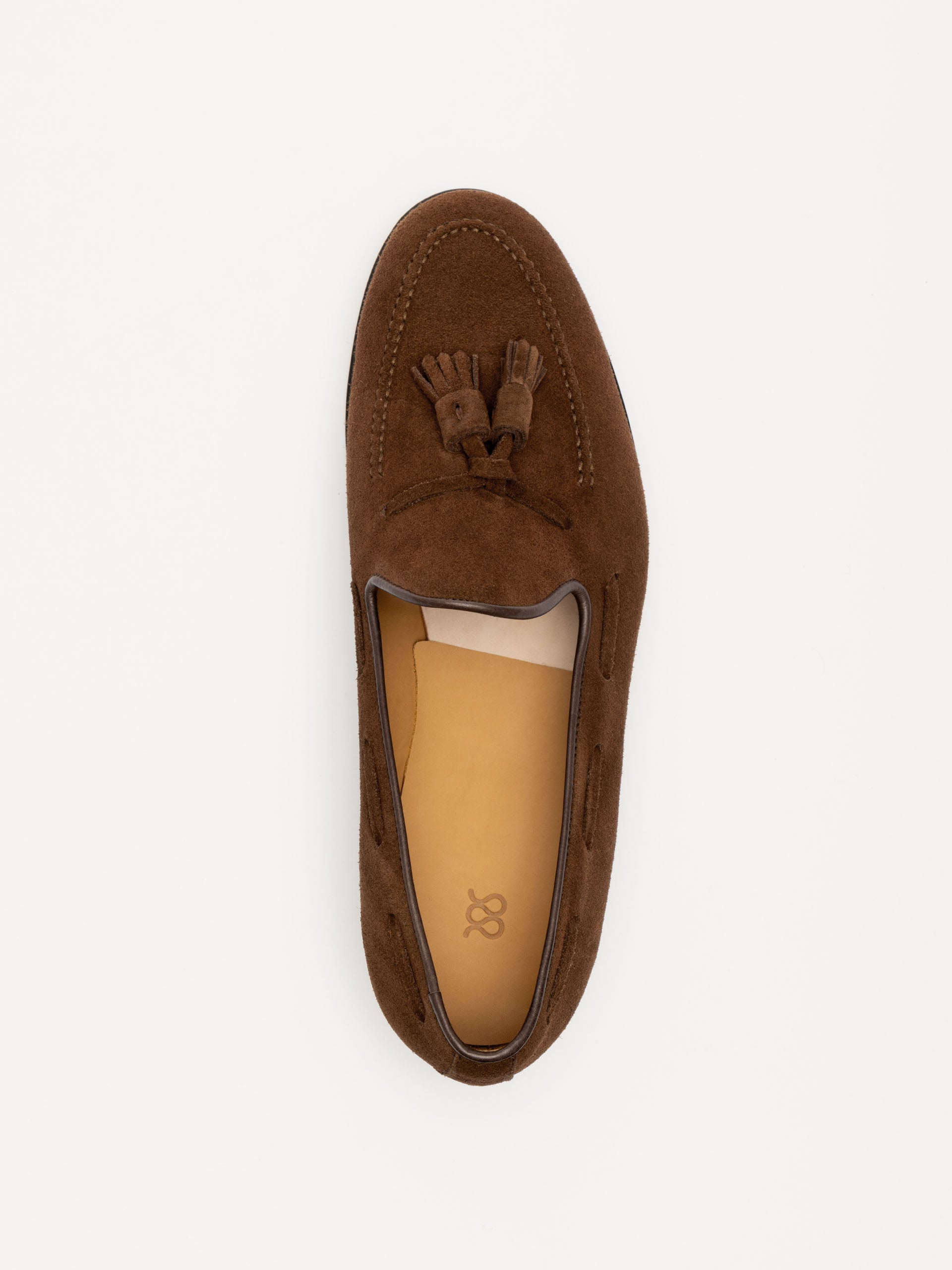 The Tassel Loafer - Medium Brown Suede