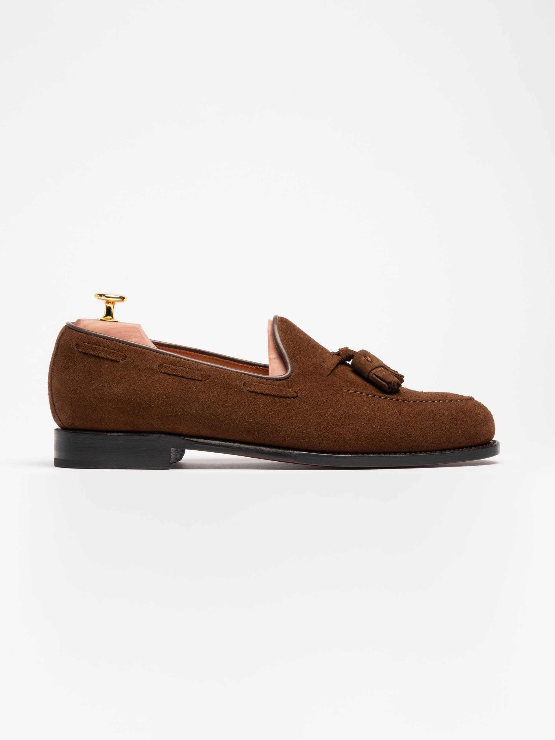 The Tassel Loafer - Medium Brown Suede