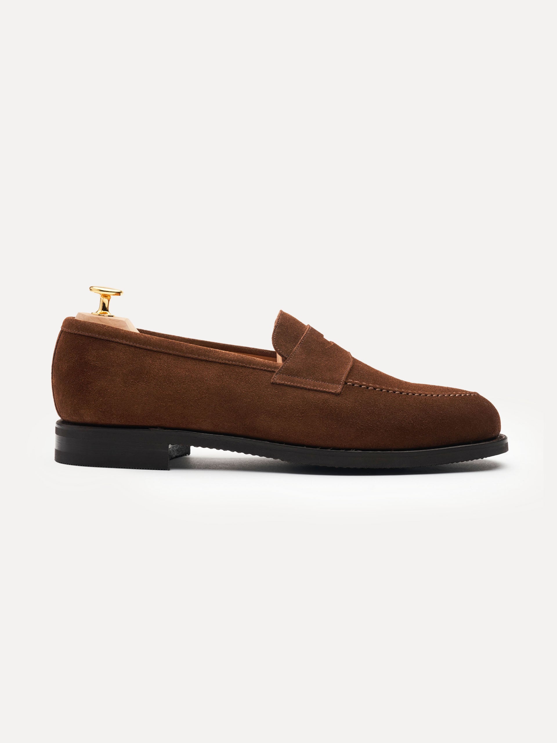 The Penny Loafer - Medium Brown Suede