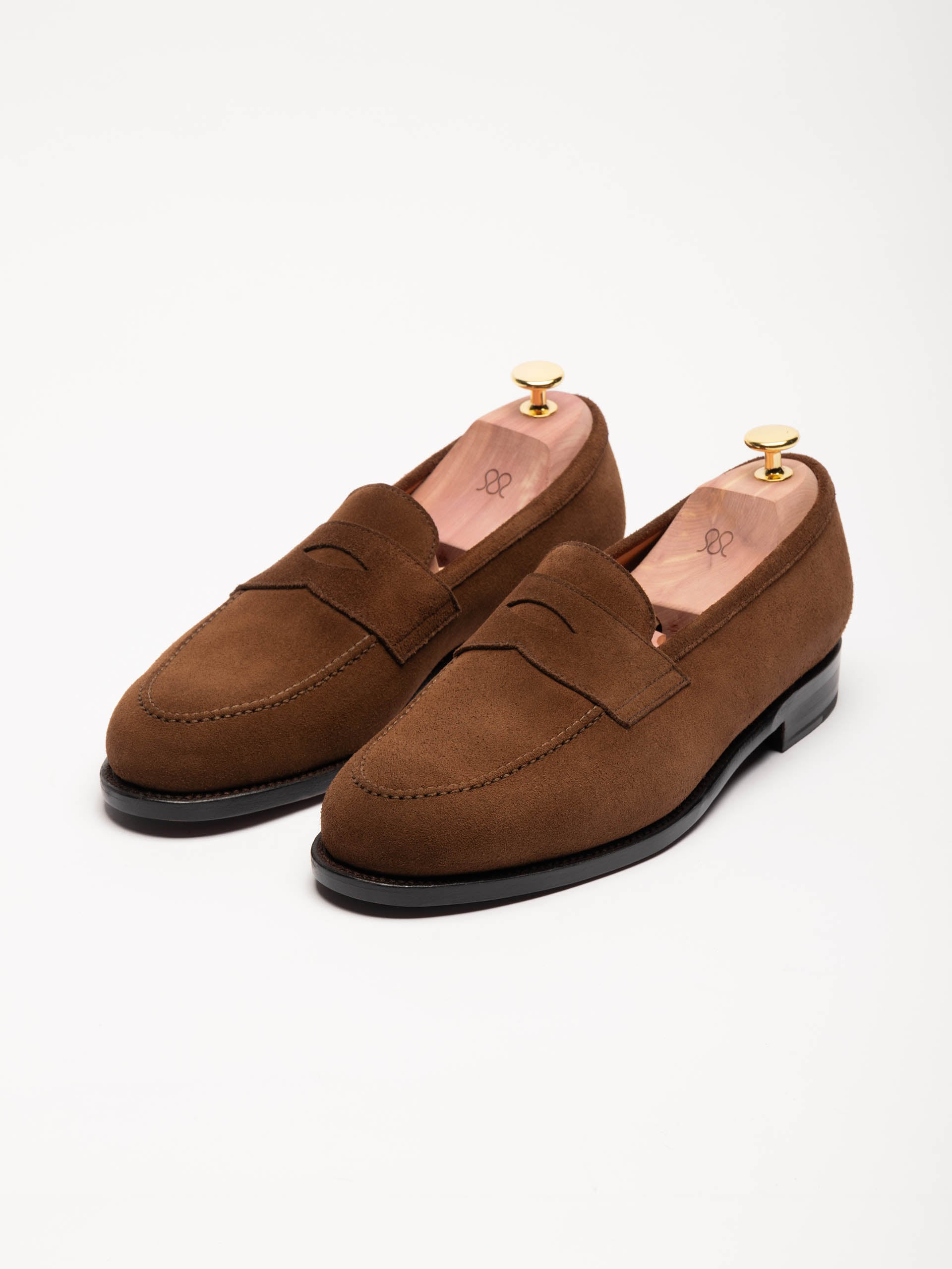 The Penny Loafer - Medium Brown Suede