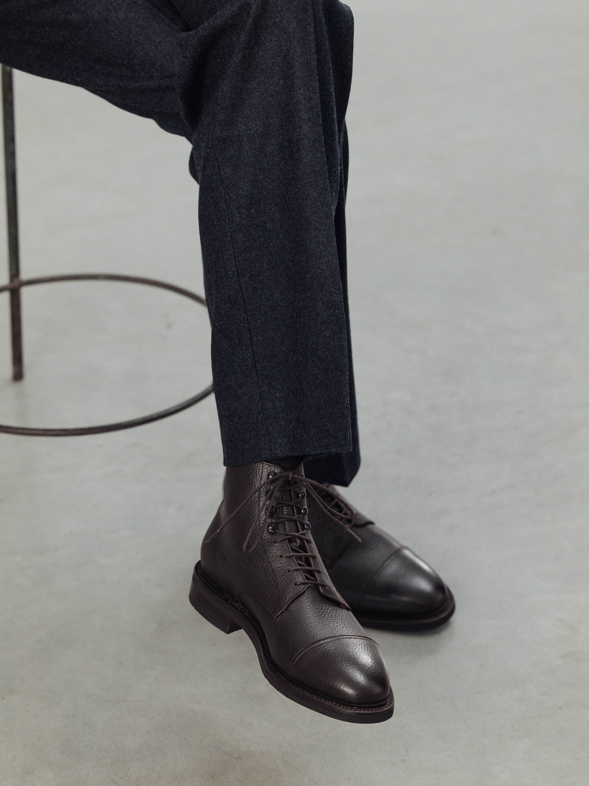 The Jumper Boot - Brown Grain