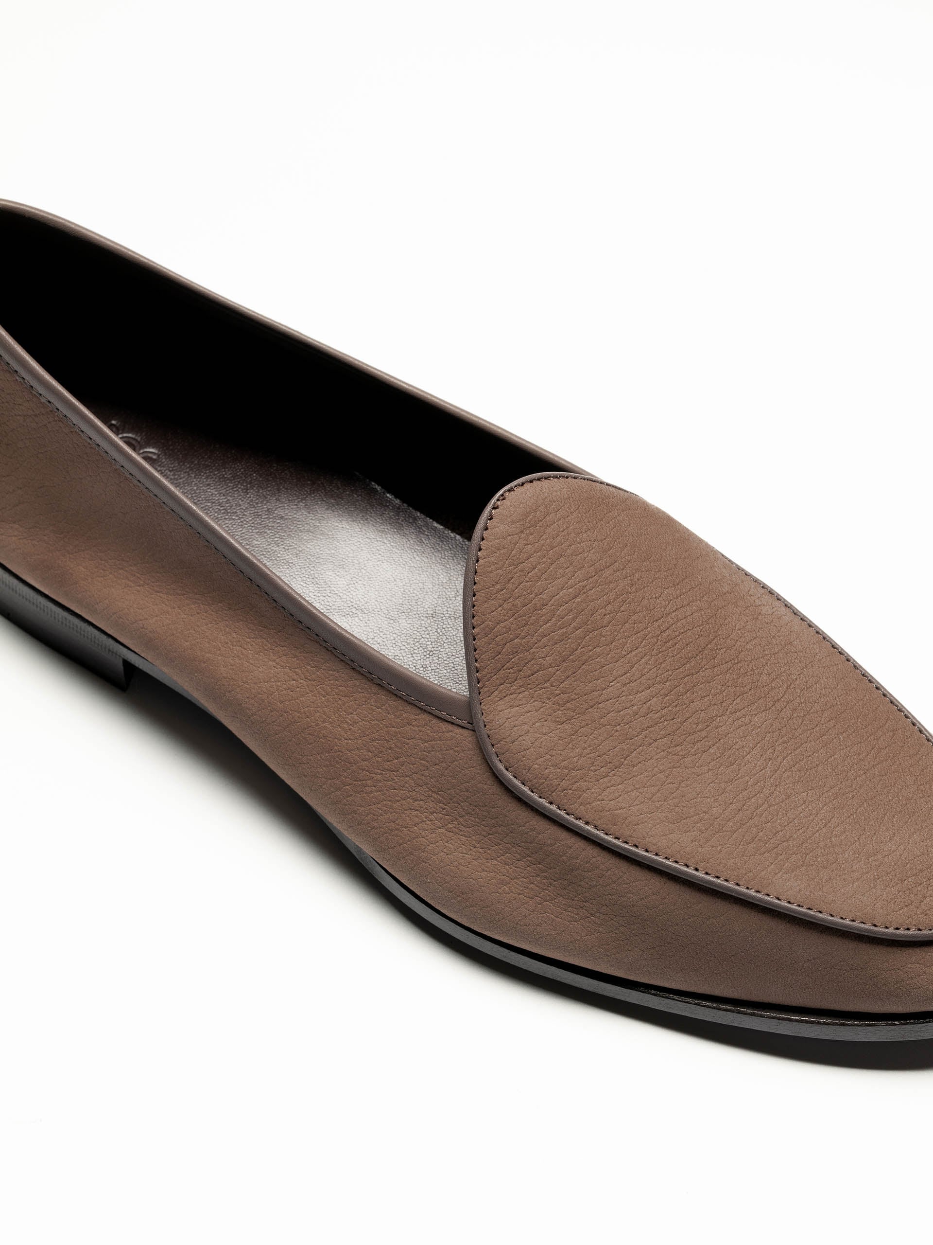 The Belgian Loafer - Taupe Nubuck - Unlined