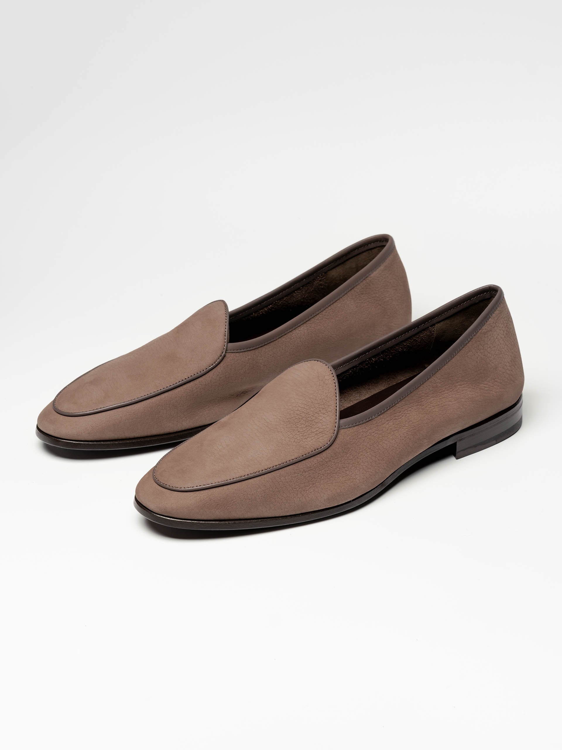 The Belgian Loafer - Taupe Nubuck - Unlined