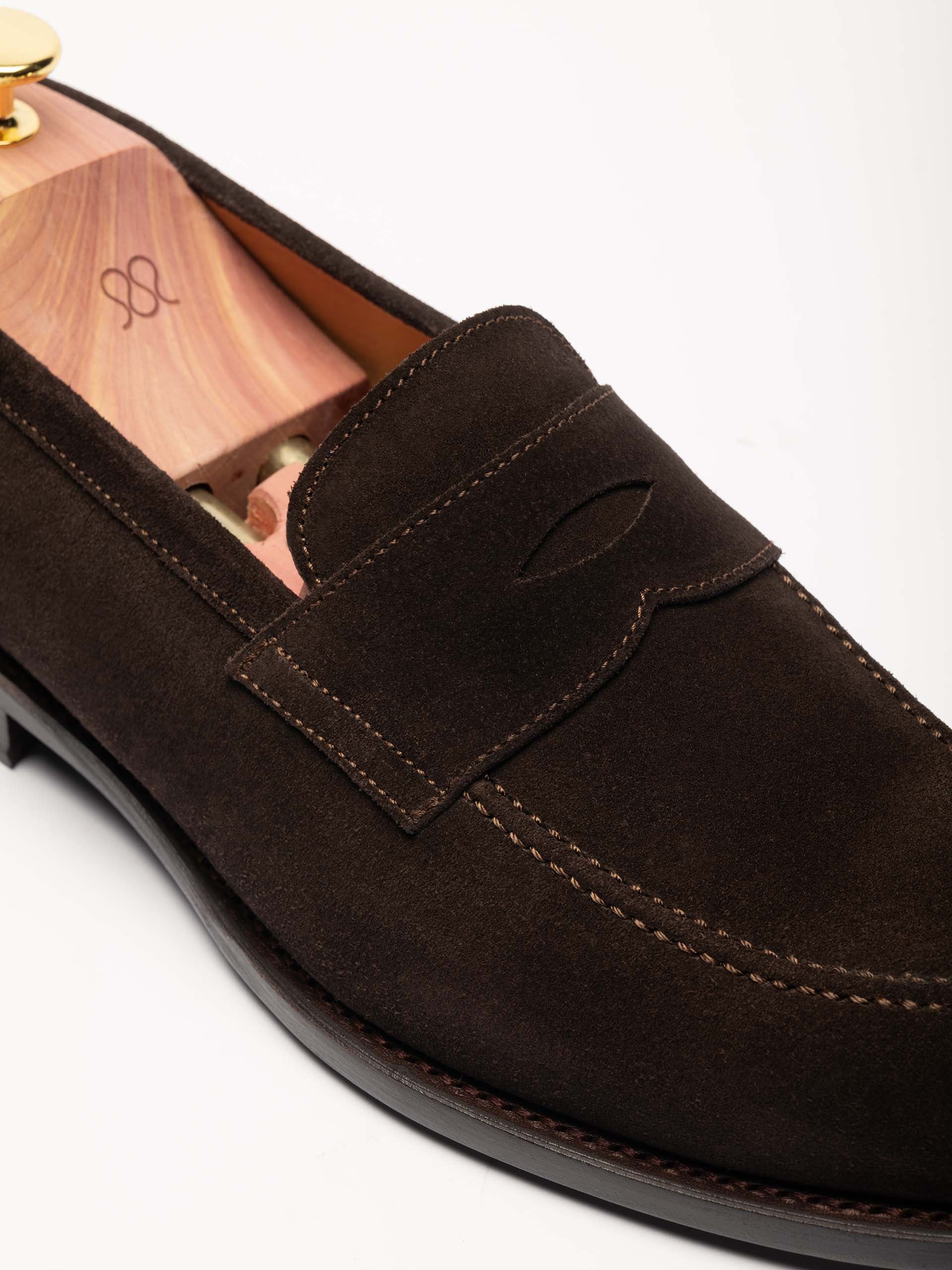 The Penny Loafer - Brown Suede
