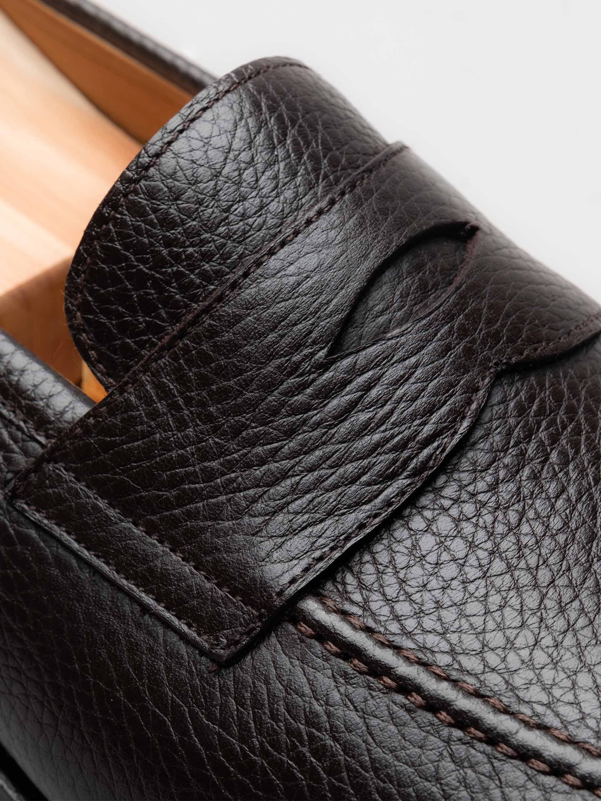 The Penny Loafer - Brown Grain