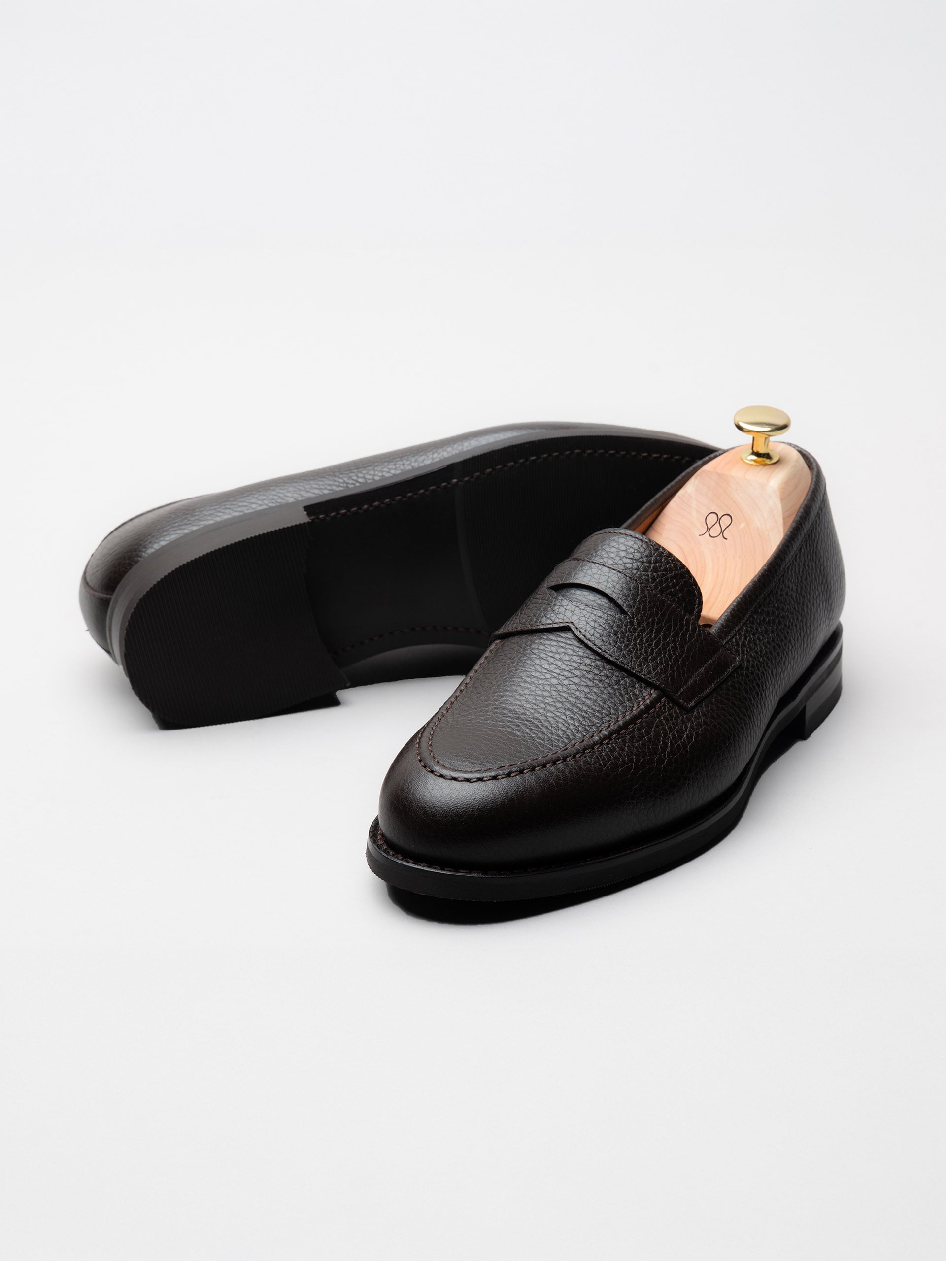 The Penny Loafer - Brown Grain