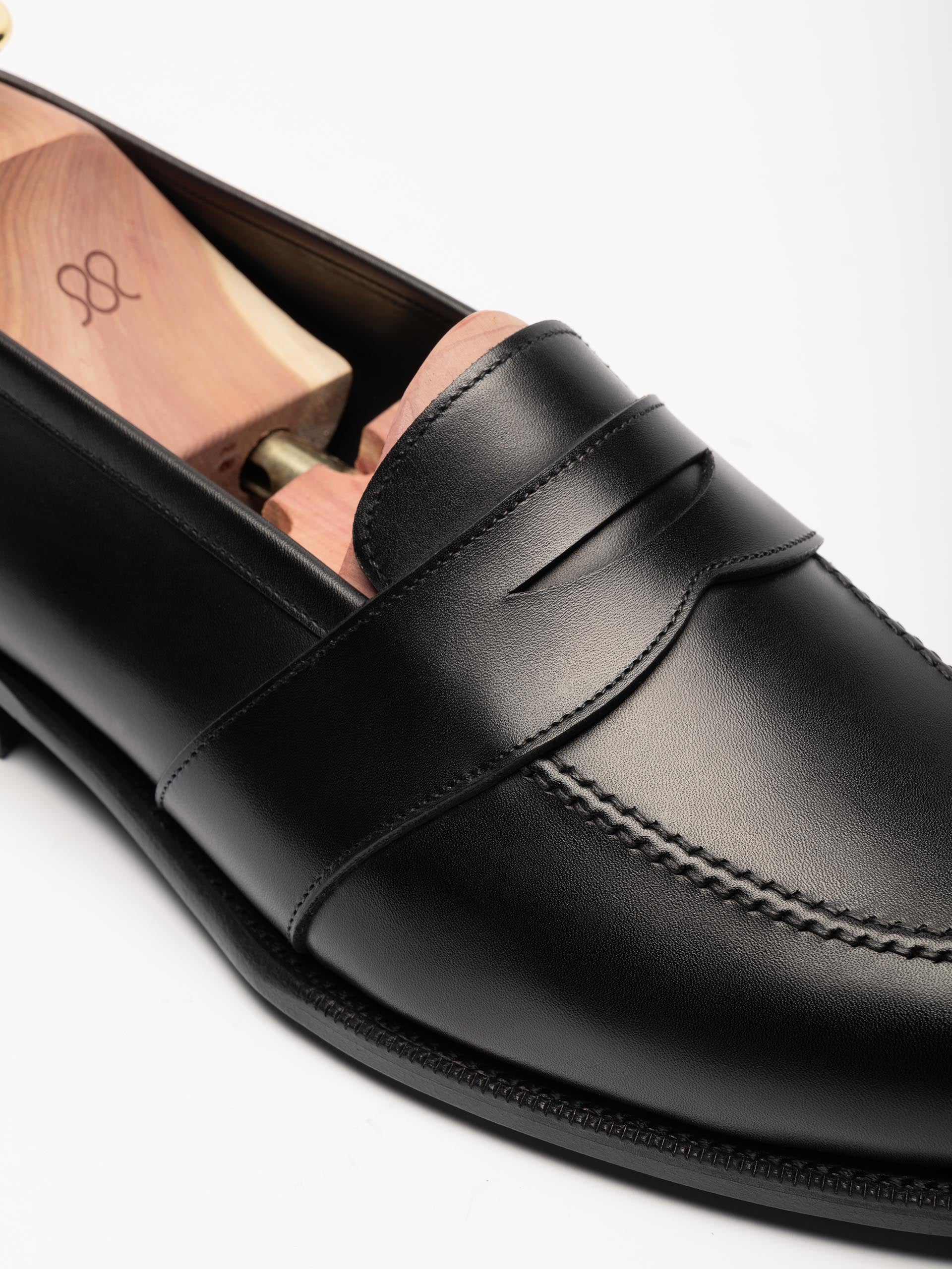 The Full Strap Loafer - Black Calf