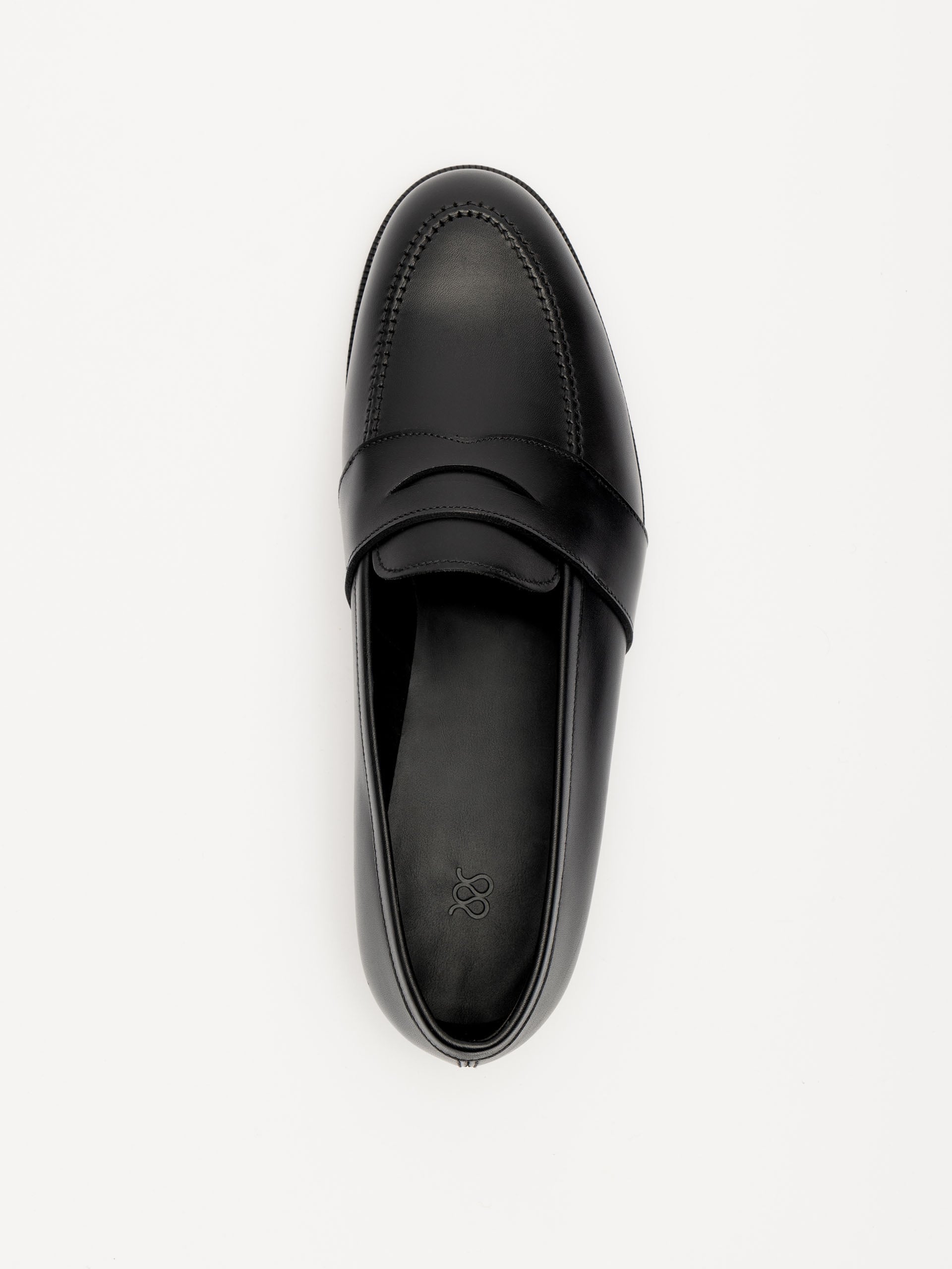 The Full Strap Loafer - Black Calf