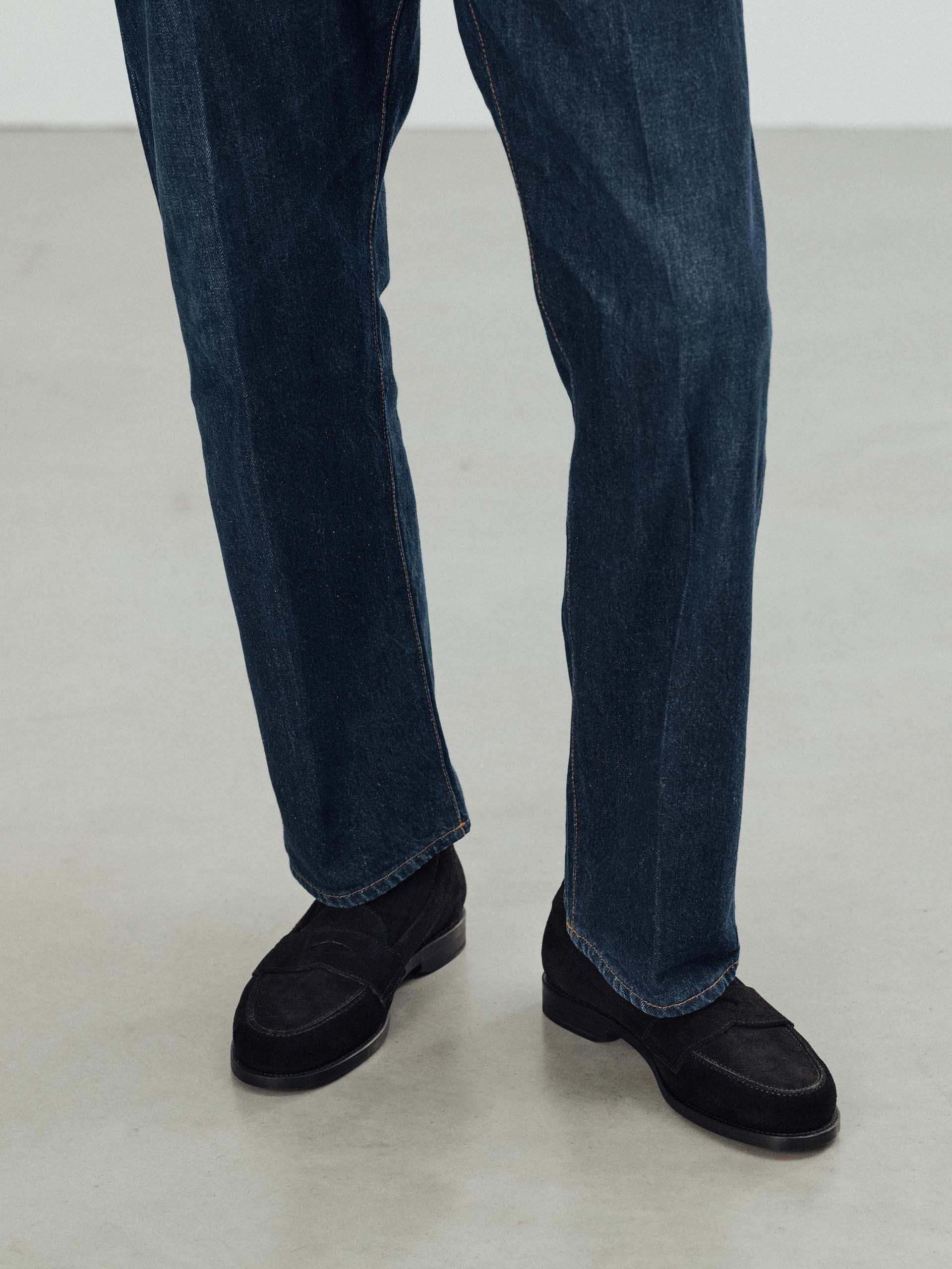 The Ivy Loafer - Black Suede