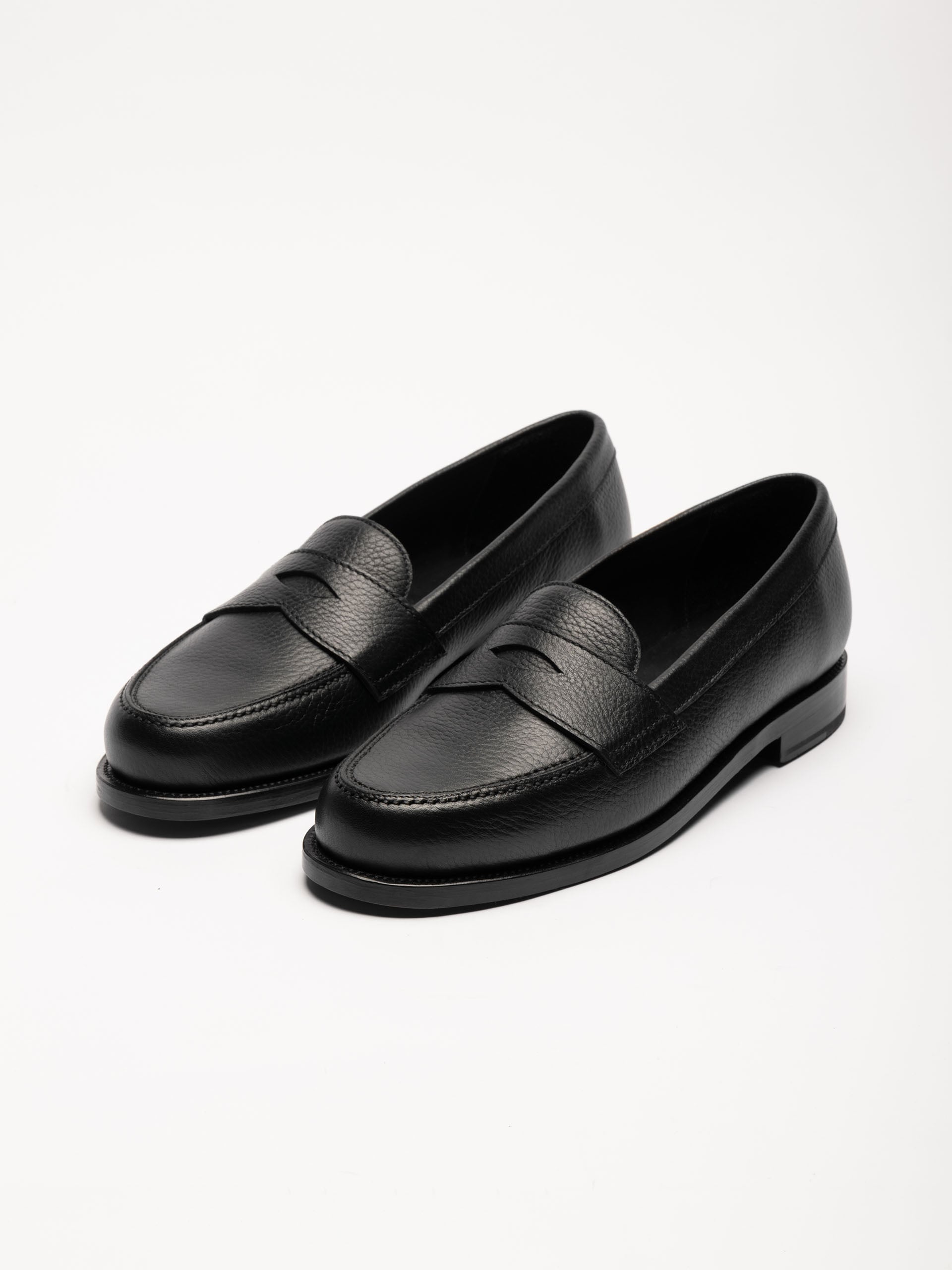 The Ivy Loafer - Black Grain