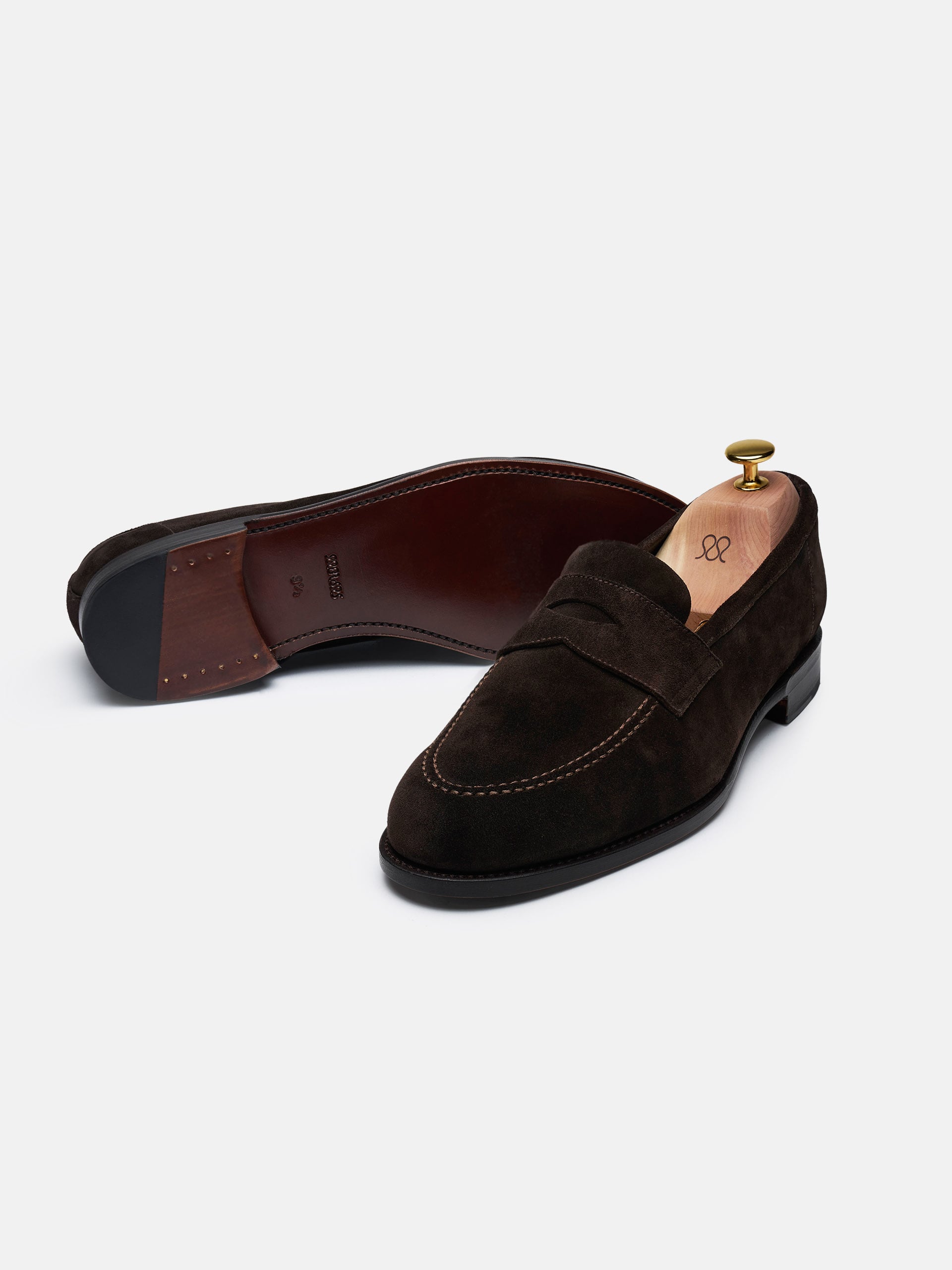 The Penny Loafer - Brown Suede - Unlined