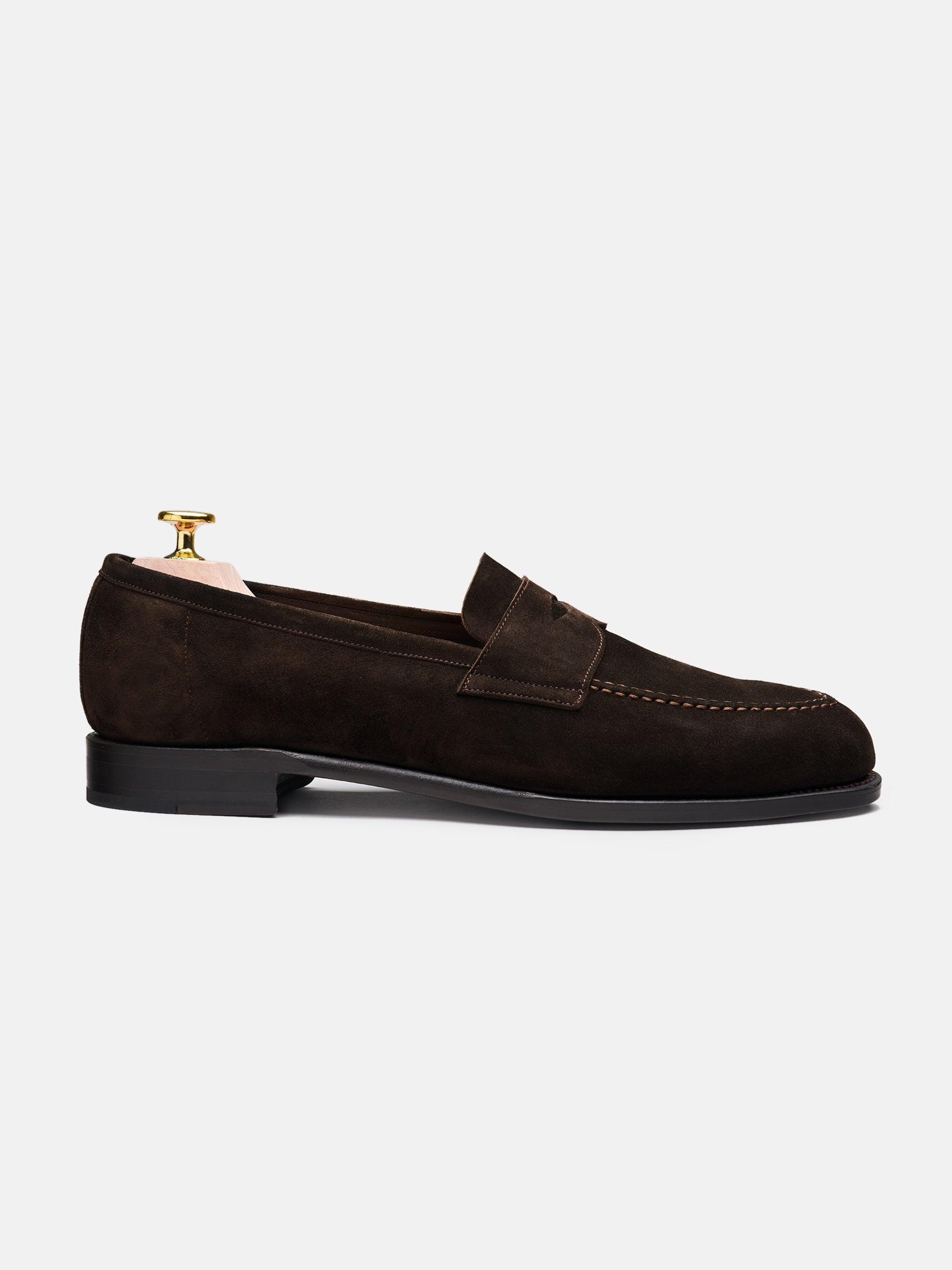 The Penny Loafer - Brown Suede - Unlined