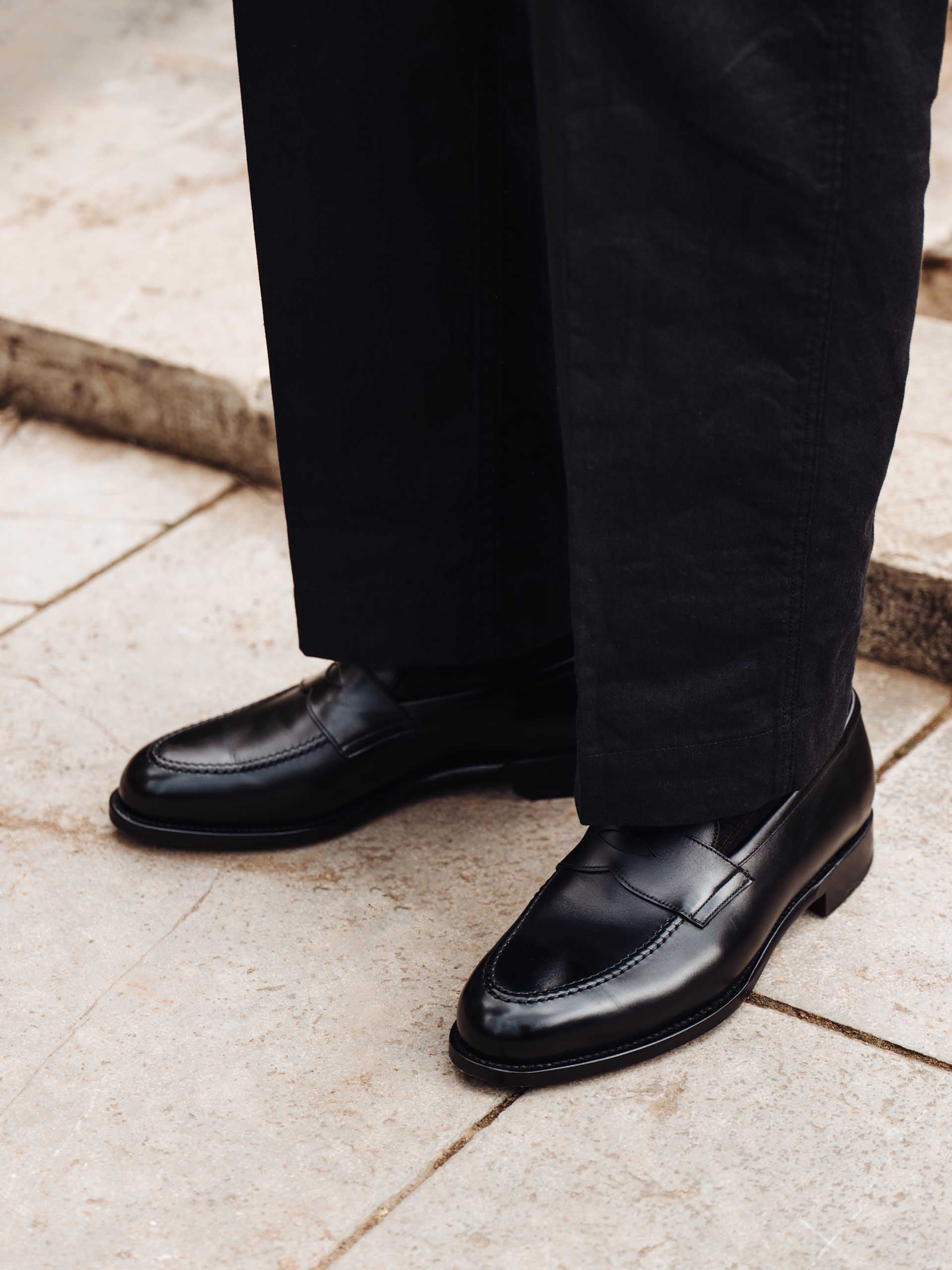 The Penny Loafer - Black Calf
